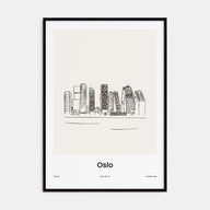 Oslo Drawn Poster
