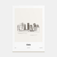 Oslo Drawn Poster