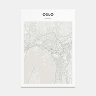 Oslo Map Portrait Poster