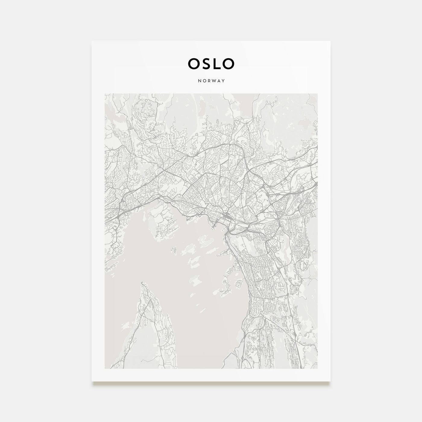 Oslo Map Portrait Poster