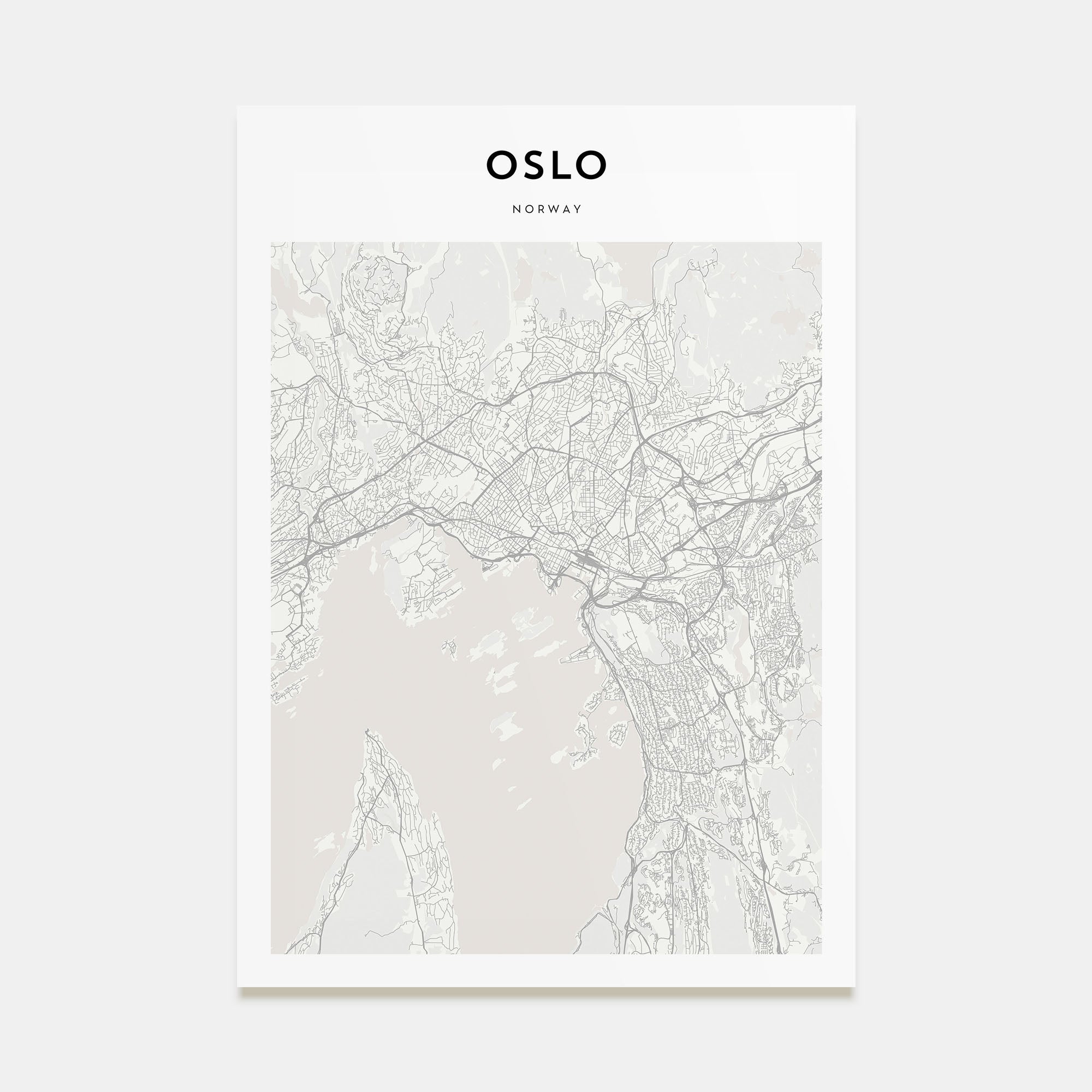 Oslo Map Portrait Poster