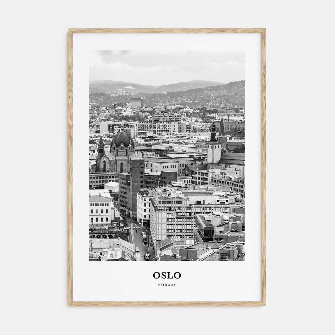 Oslo Portrait B&W No 1 Poster