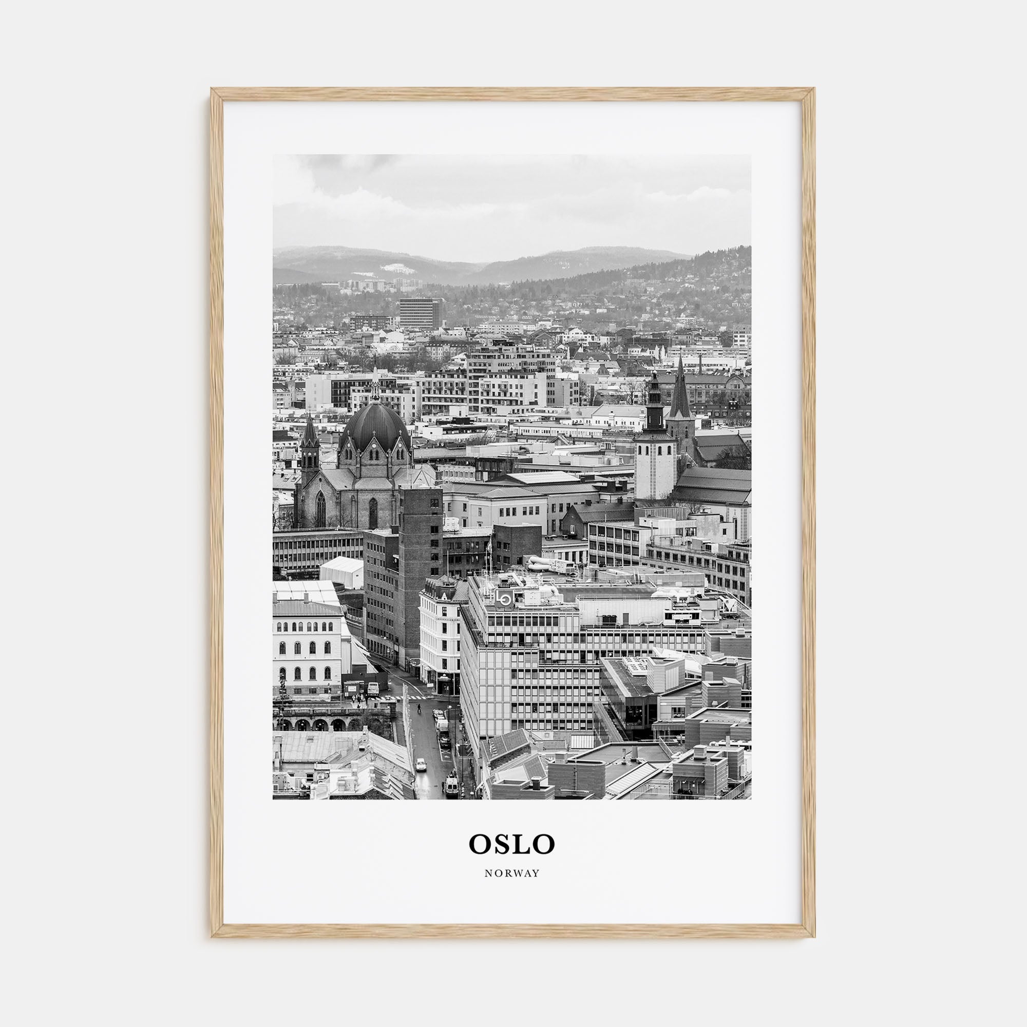 Oslo Portrait B&W No 1 Poster
