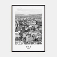 Oslo Portrait B&W No 1 Poster