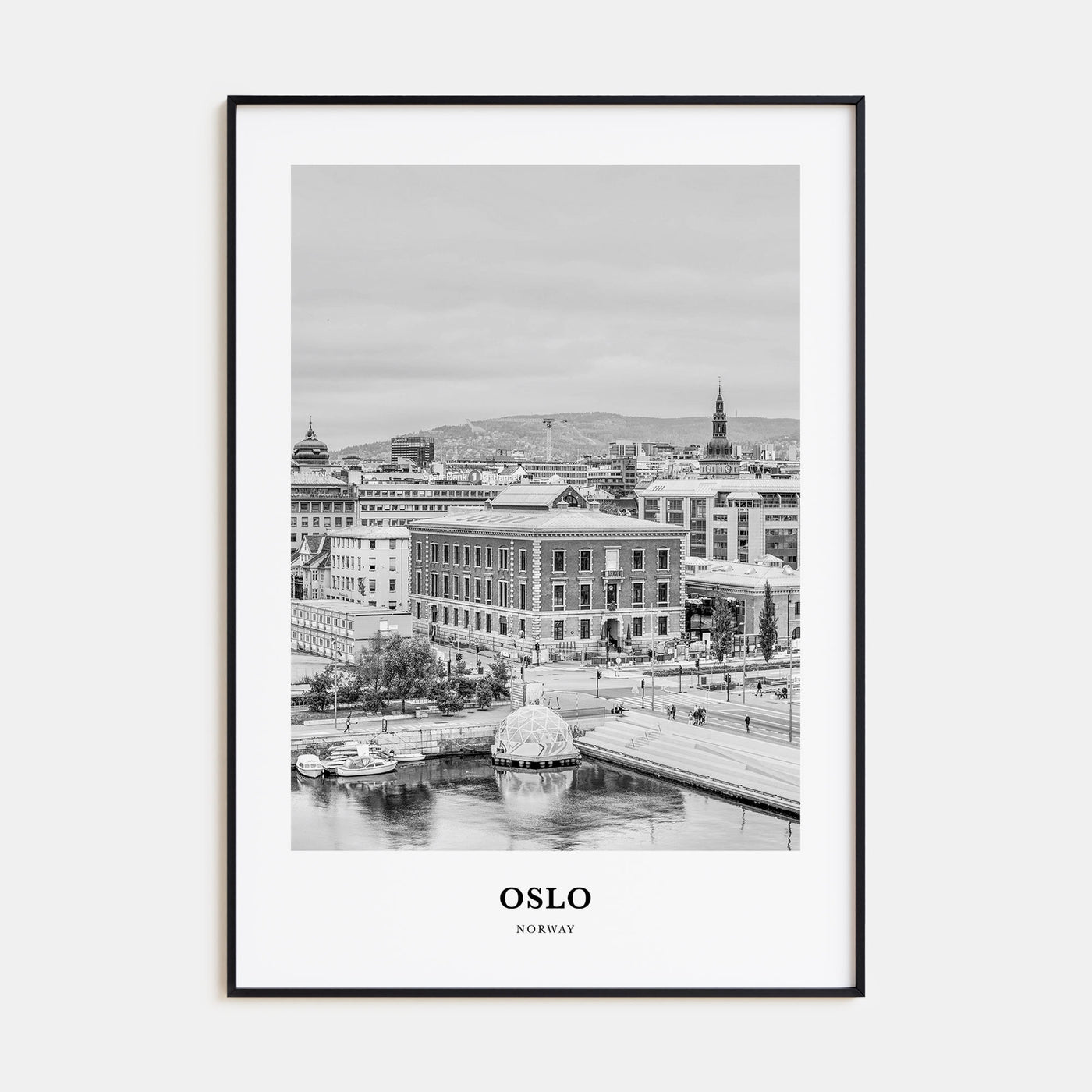 Oslo Portrait B&W No 2 Poster