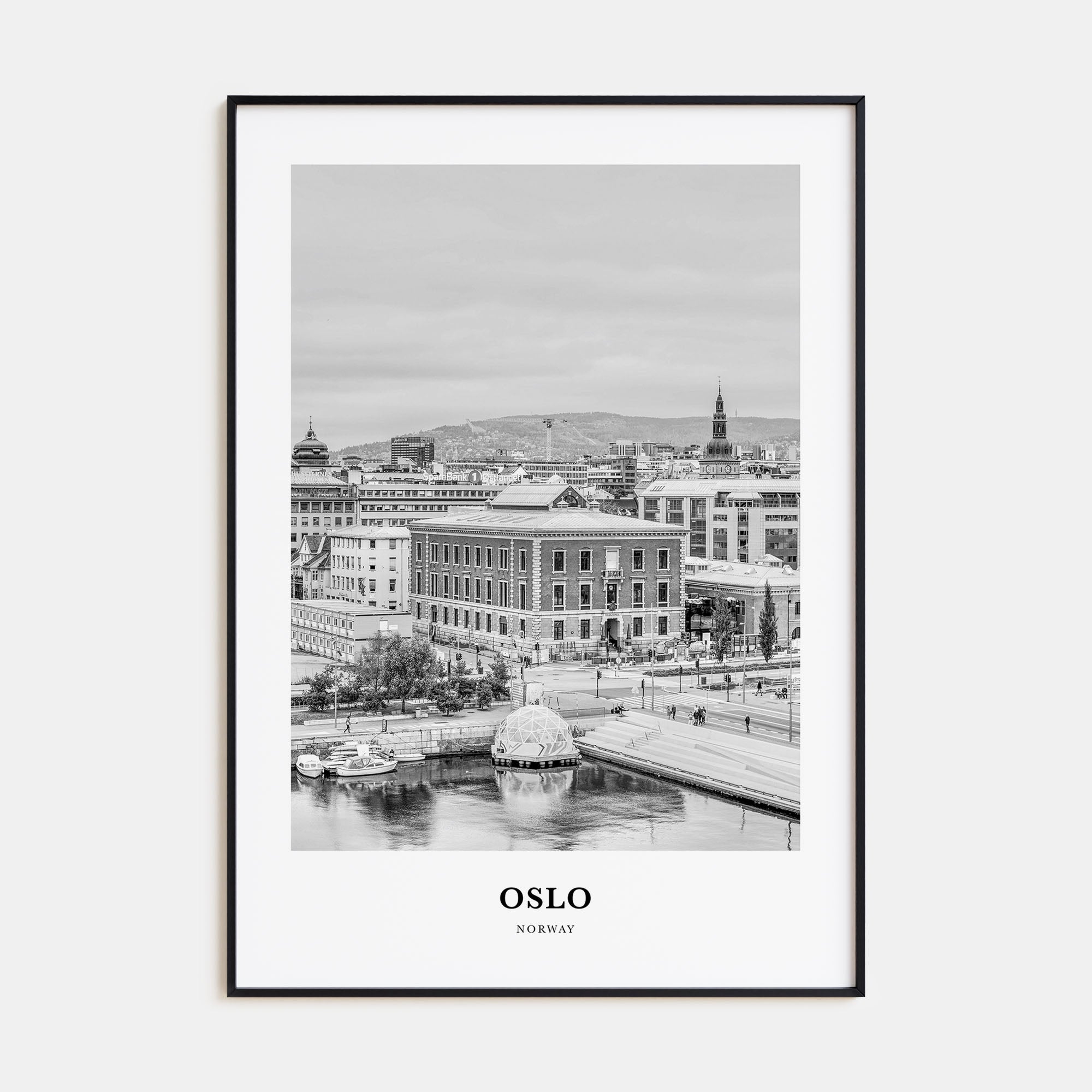 Oslo Portrait B&W No 2 Poster