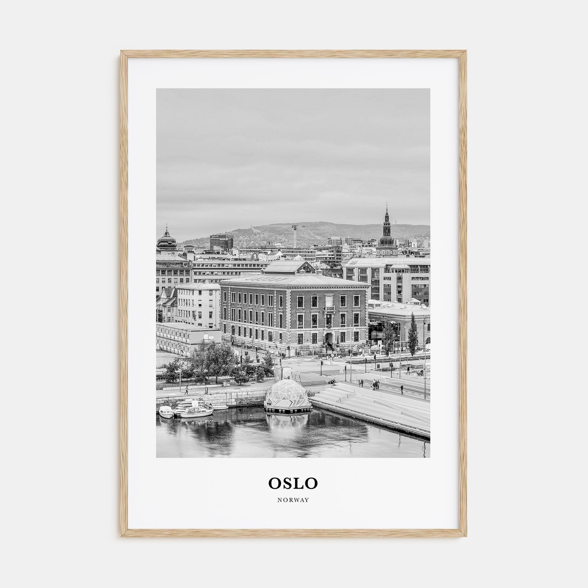 Oslo Portrait B&W No 2 Poster