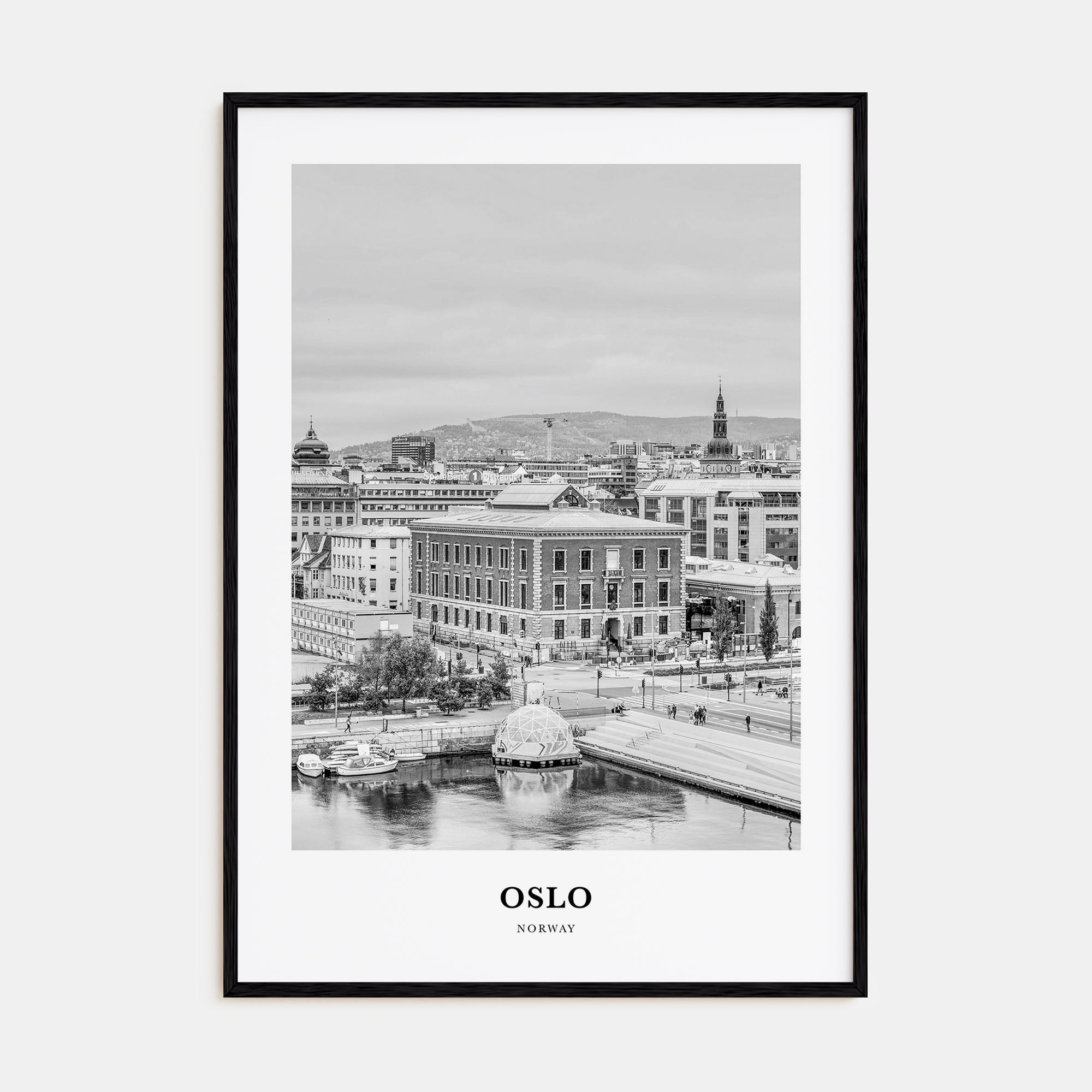 Oslo Portrait B&W No 2 Poster