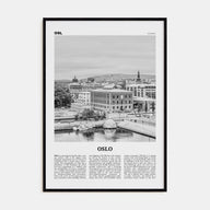 Oslo Travel B&W No 1 Poster