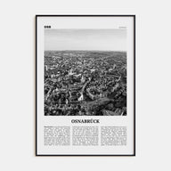 Osnabrück Travel B&W Poster
