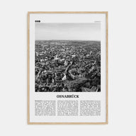 Osnabrück Travel B&W Poster
