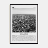 Osnabrück Travel B&W Poster