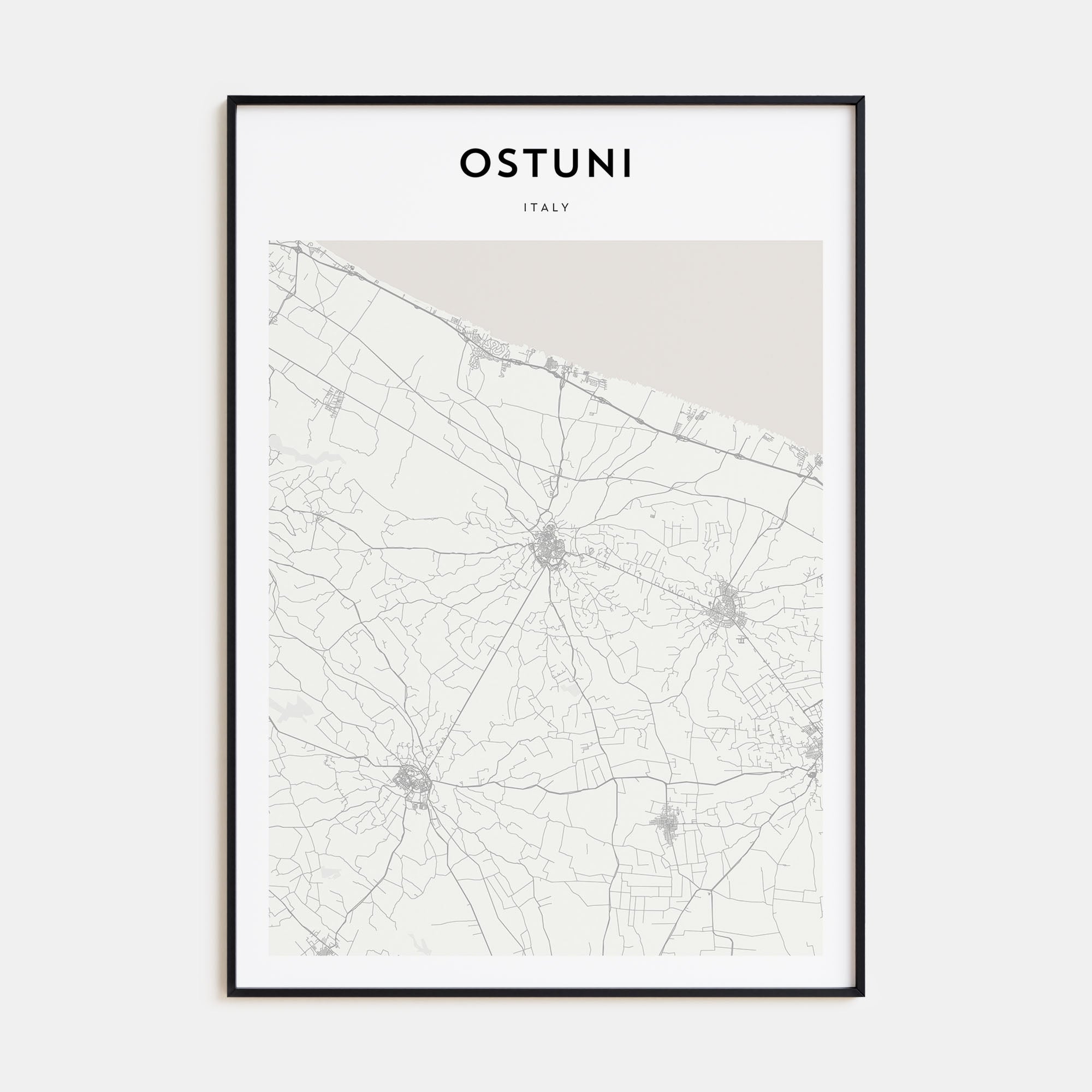 Ostuni Map Portrait Poster