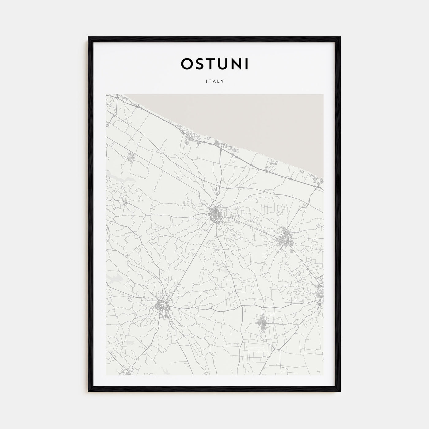 Ostuni Map Portrait Poster