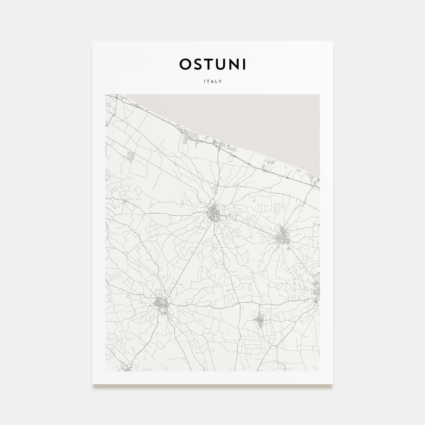 Ostuni Map Portrait Poster