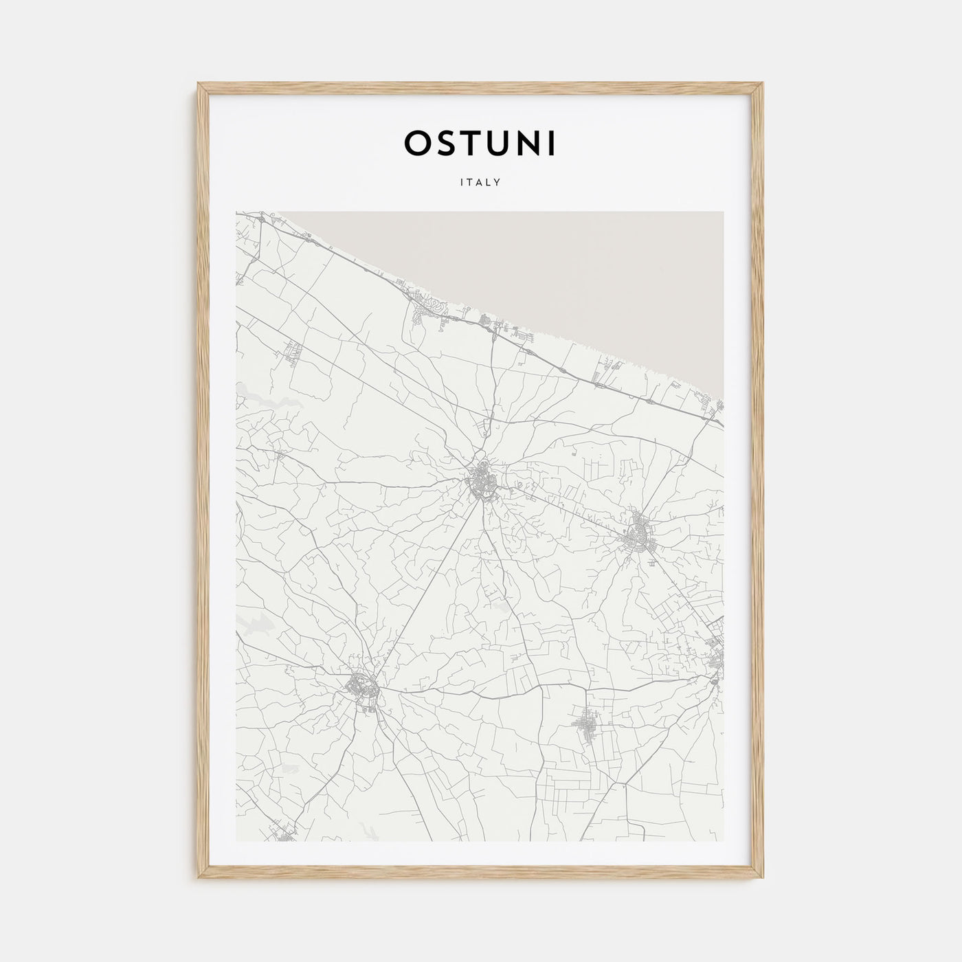 Ostuni Map Portrait Poster