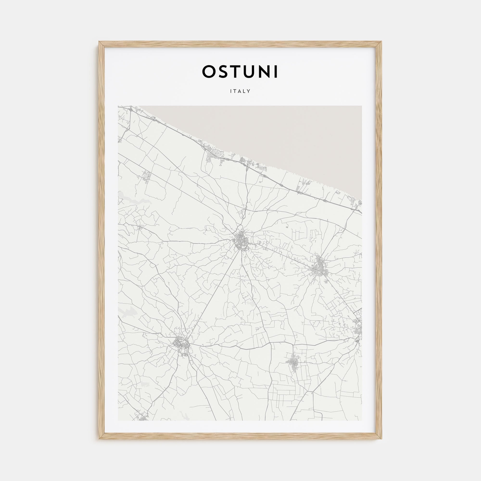 Ostuni Map Portrait Poster