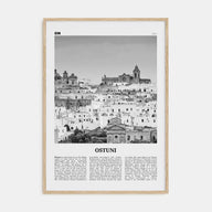 Ostuni Travel B&W Poster