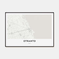 Otranto Map Landscape Poster