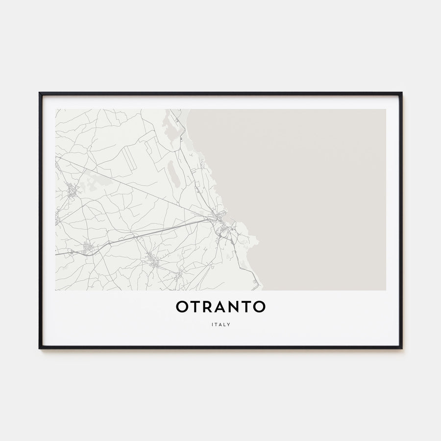 Otranto Map Landscape Poster