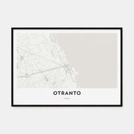 Otranto Map Landscape Poster