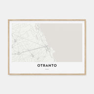 Otranto Map Landscape Poster