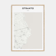 Otranto Map Portrait Poster