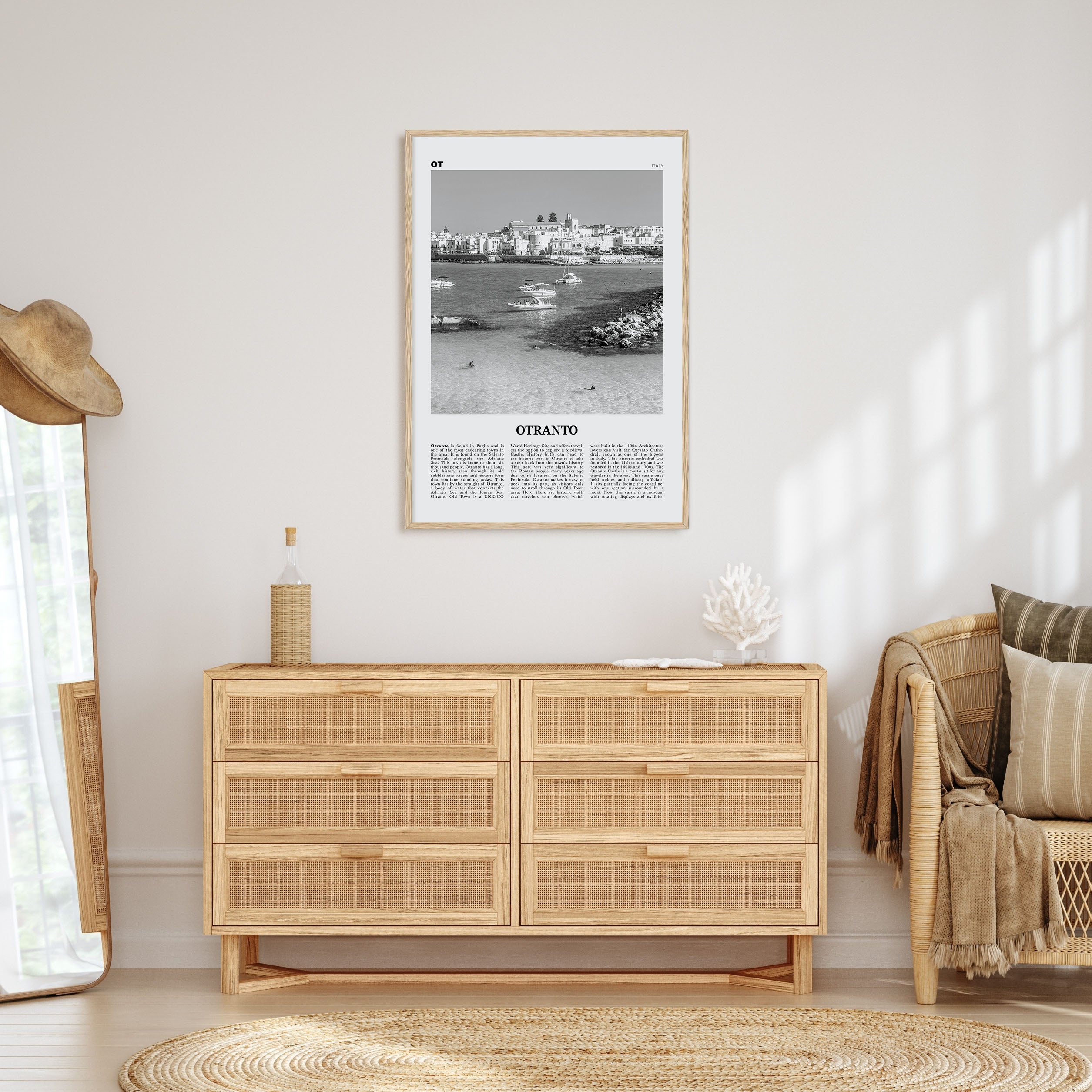 Otranto Travel B&W Poster