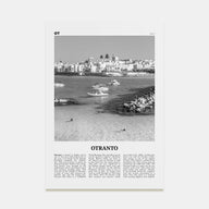 Otranto Travel B&W Poster
