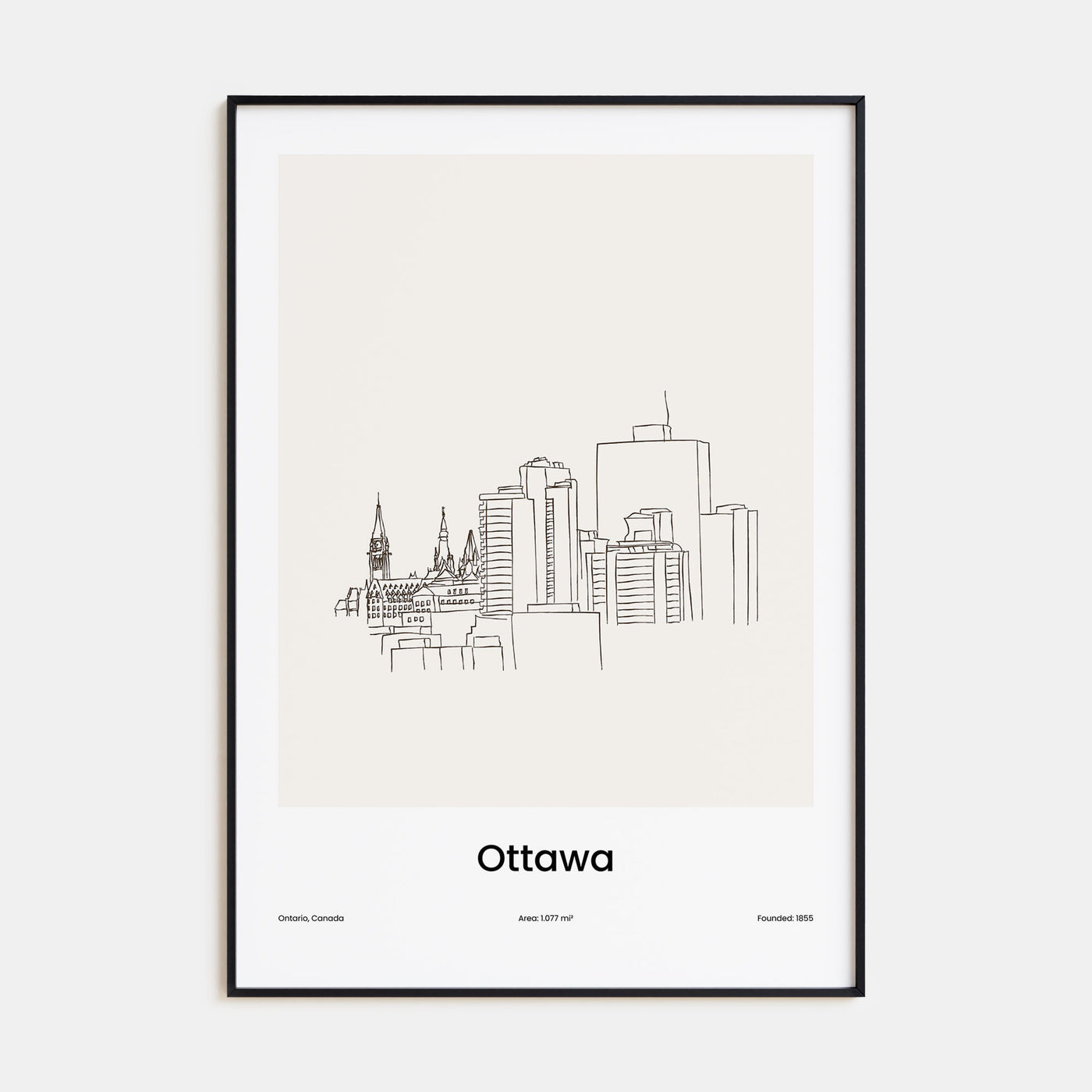 Ottawa Drawn Poster