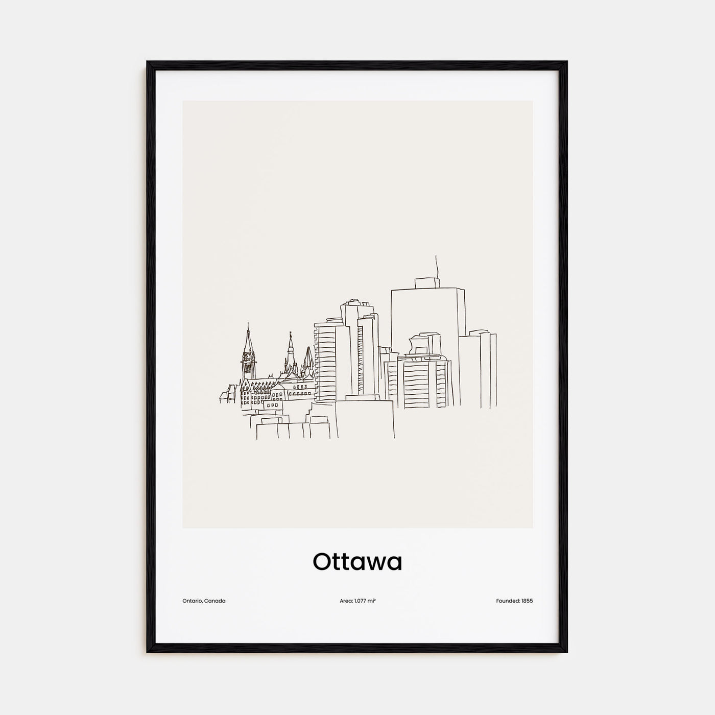 Ottawa Drawn Poster