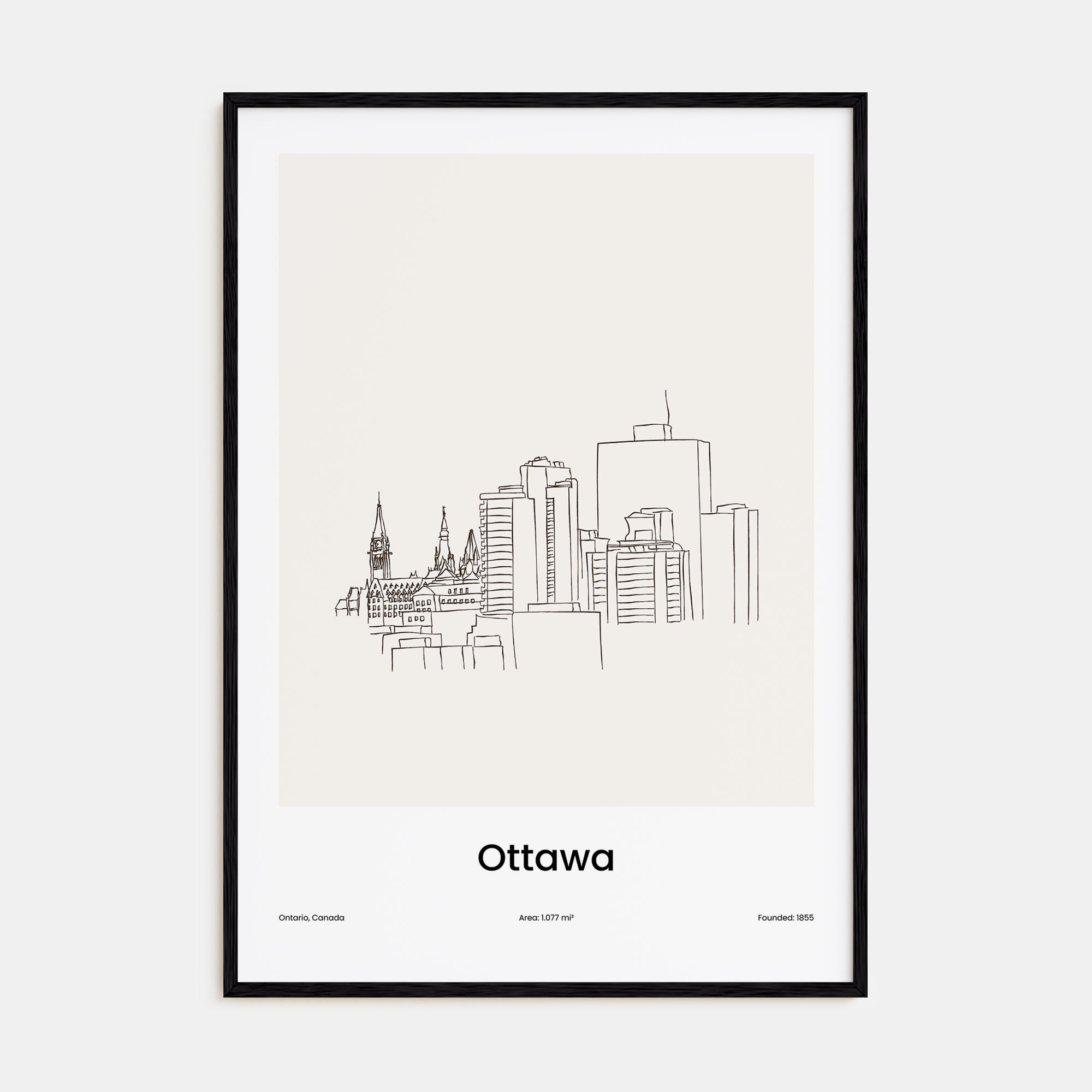 Ottawa Drawn Poster