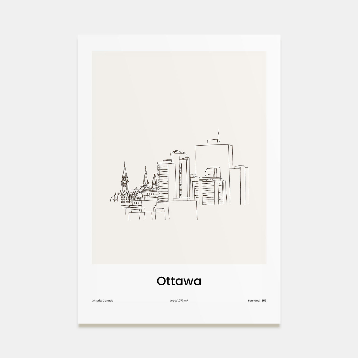 Ottawa Drawn Poster