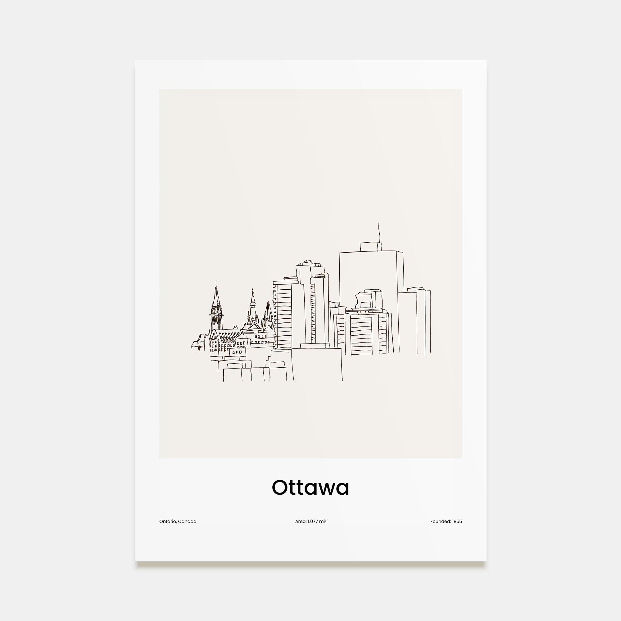 Ottawa Drawn Poster