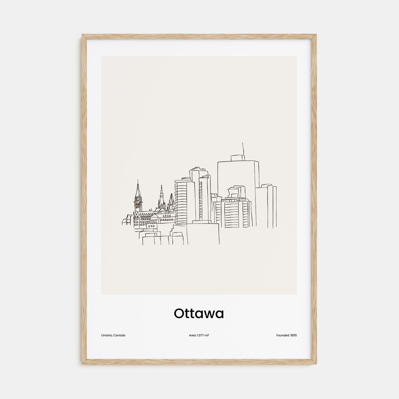 Ottawa Drawn Poster