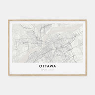 Ottawa Map Landscape Poster