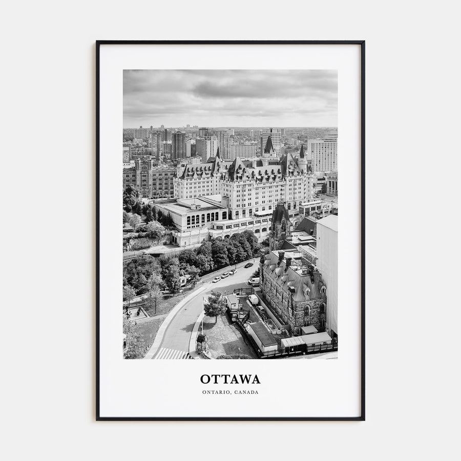 Ottawa Portrait B&W No 1 Poster