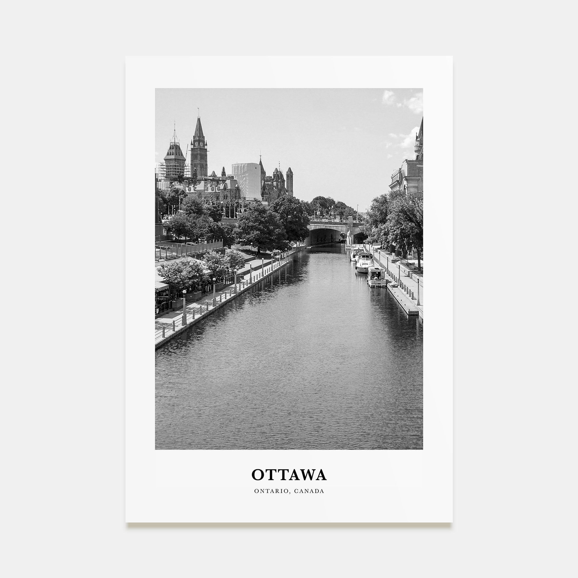 Ottawa Portrait B&W No 2 Poster