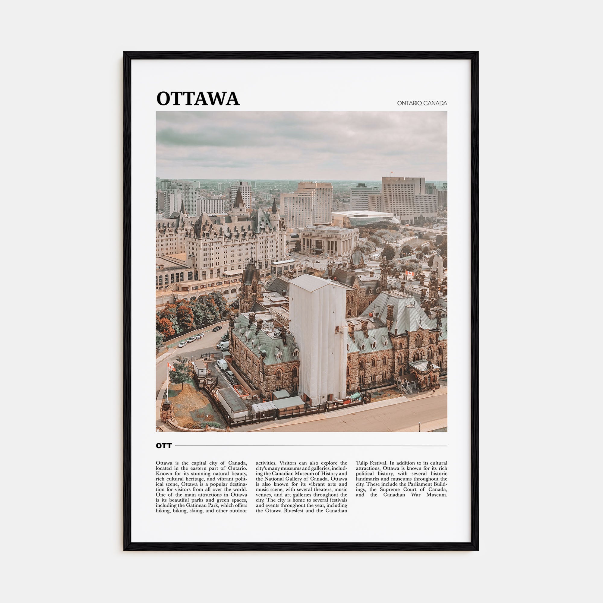 Ottawa Travel Color Poster