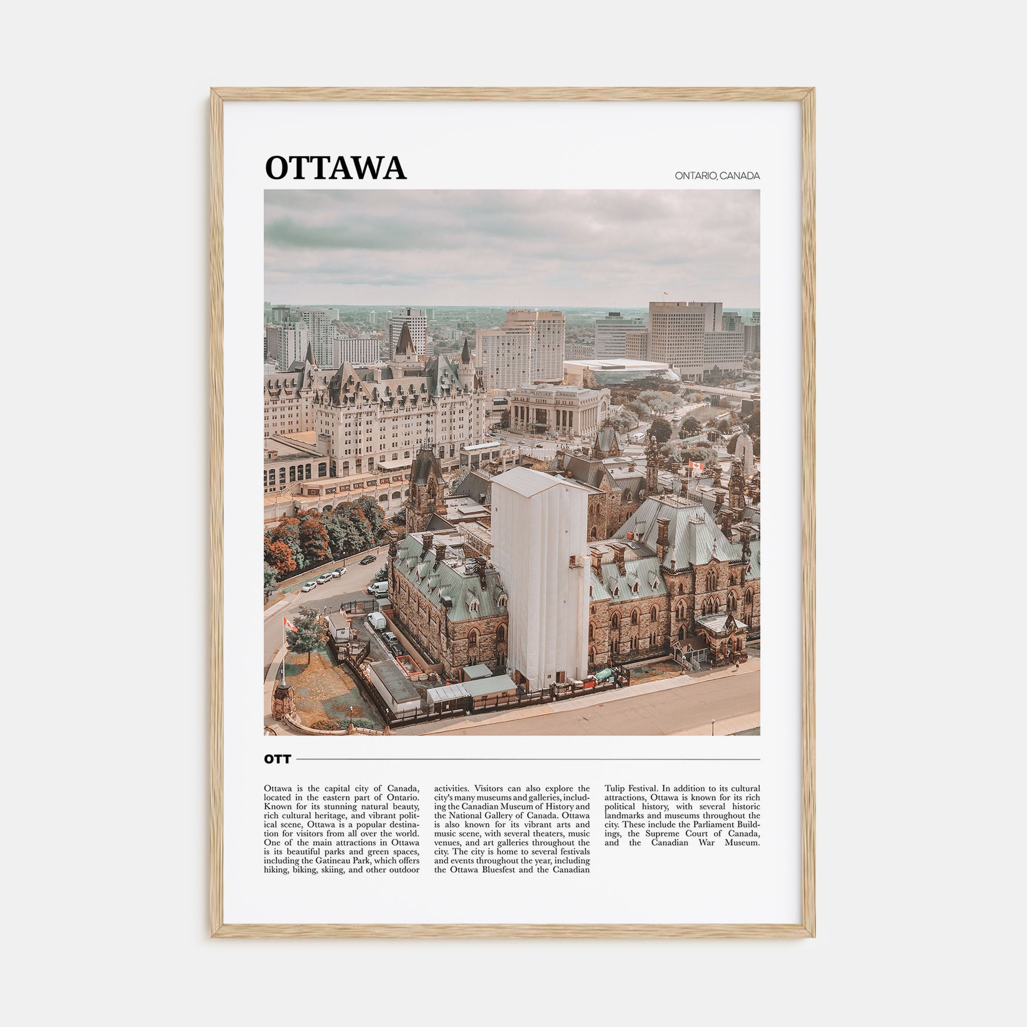 Ottawa Travel Color Poster