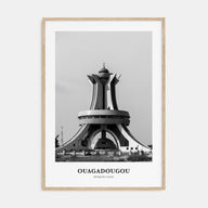 Ouagadougou Portrait B&W Poster