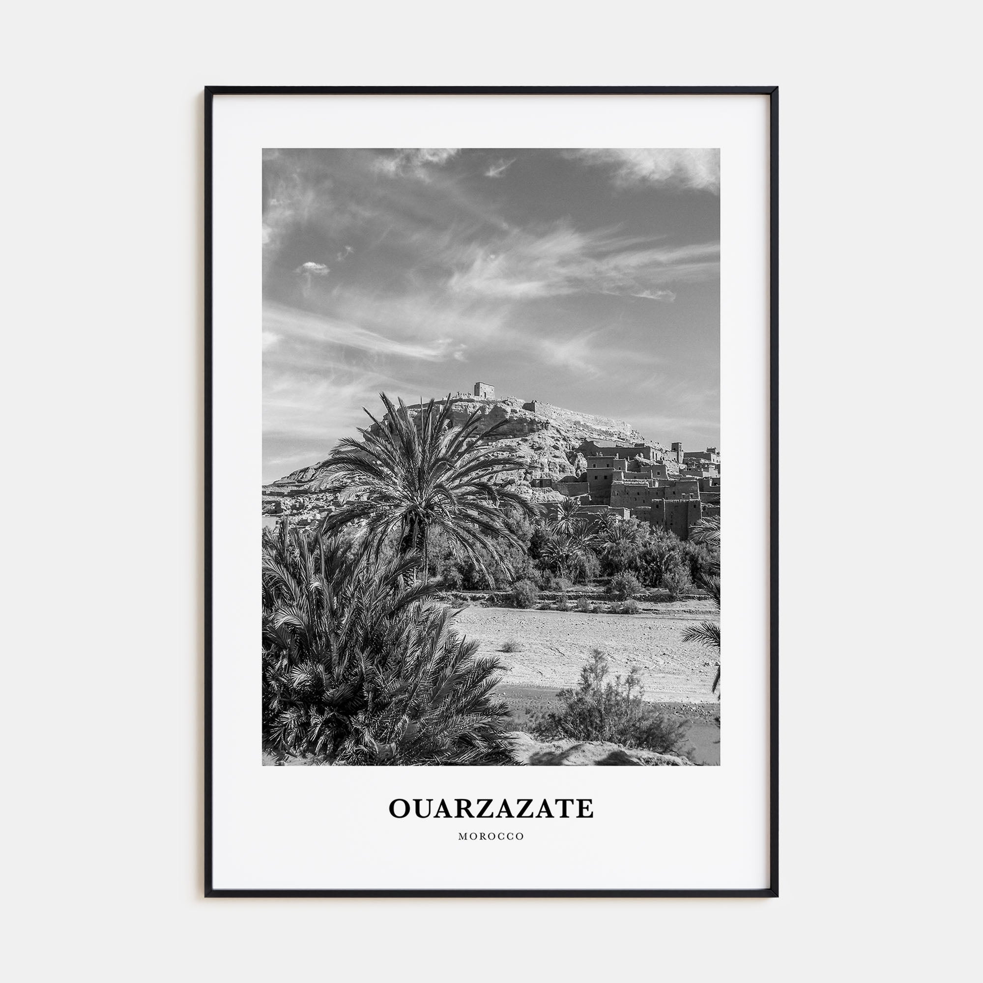 Ouarzazate Portrait B&W Poster