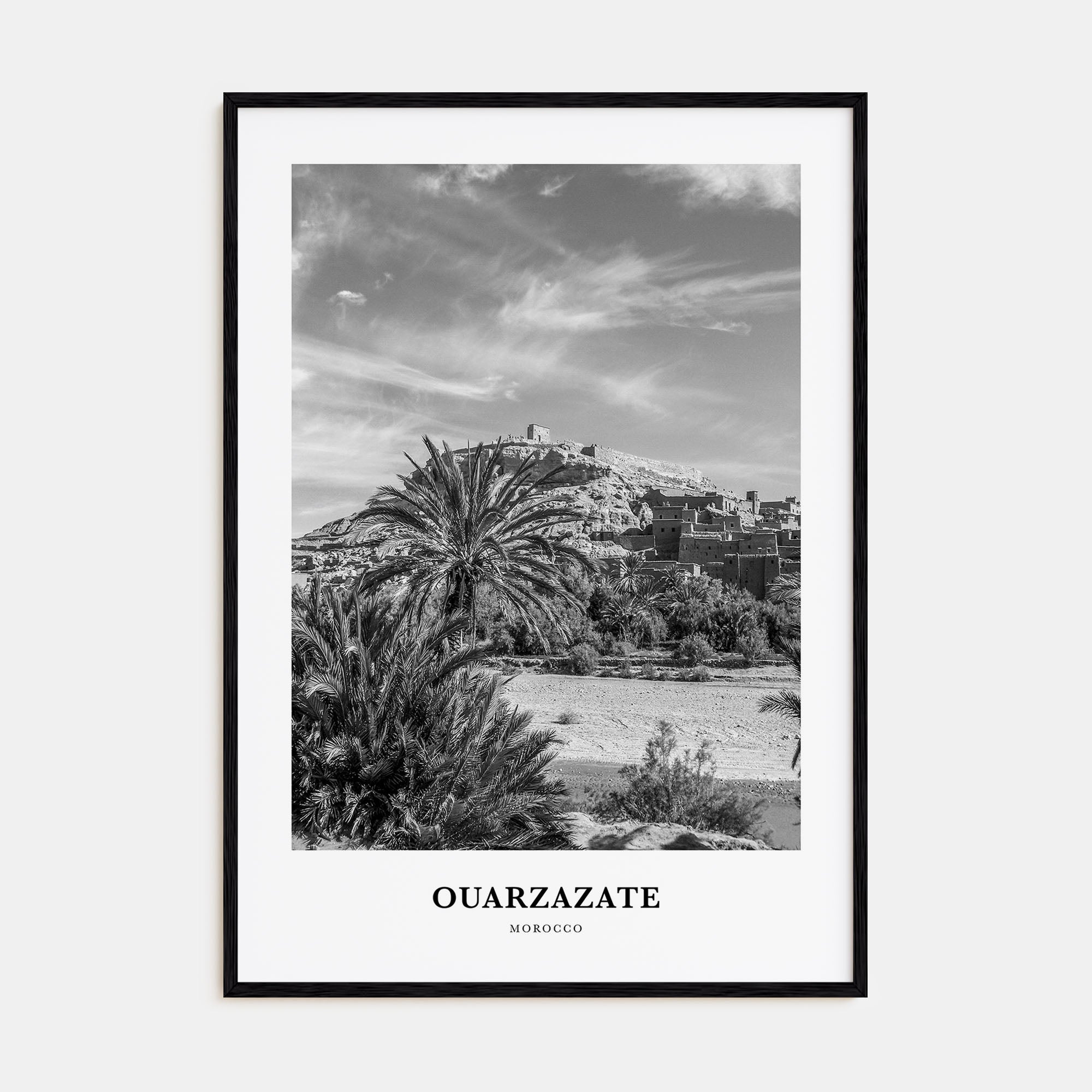 Ouarzazate Portrait B&W Poster