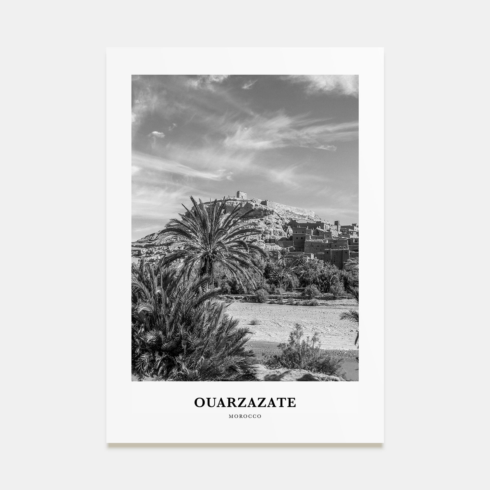 Ouarzazate Portrait B&W Poster