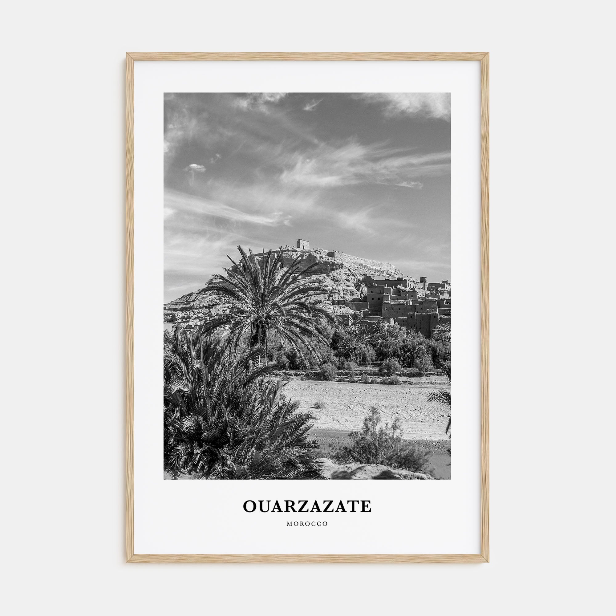 Ouarzazate Portrait B&W Poster