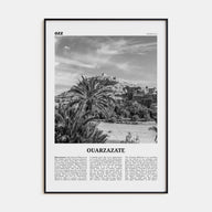Ouarzazate Travel B&W Poster