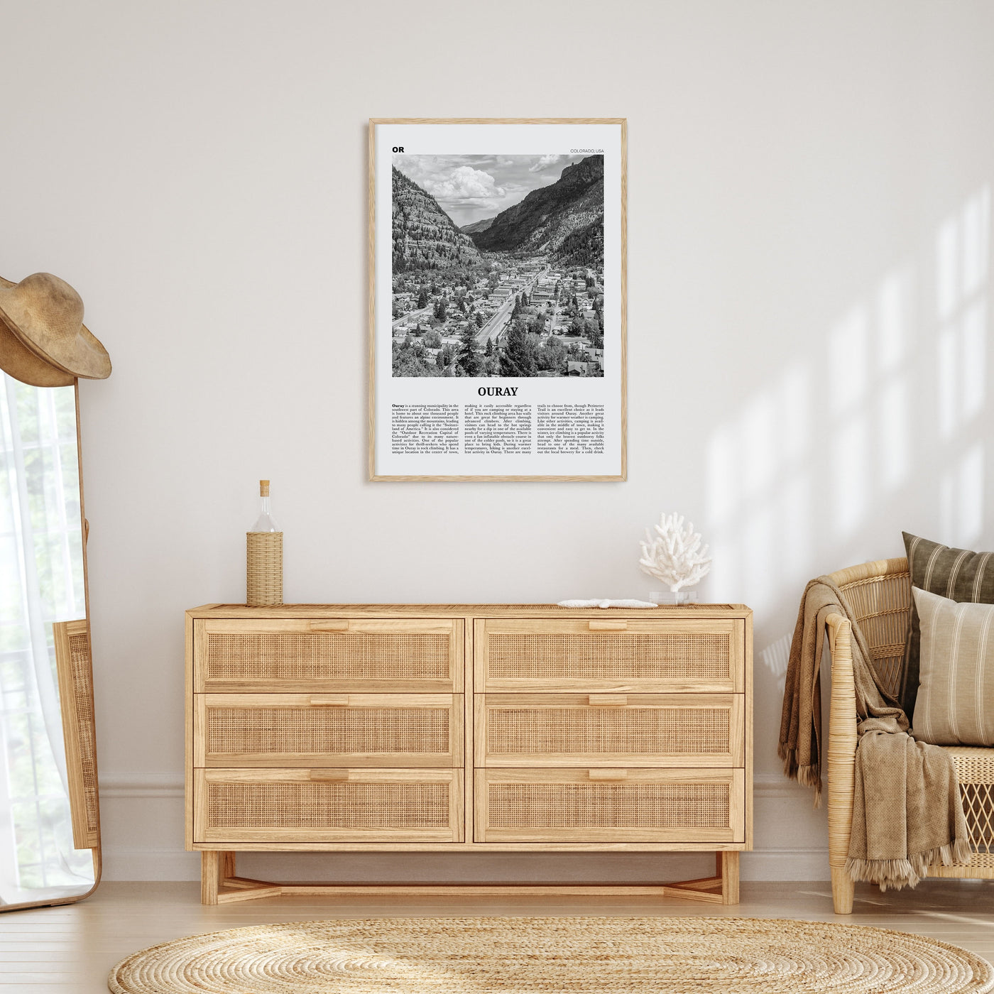 Ouray Travel B&W Poster