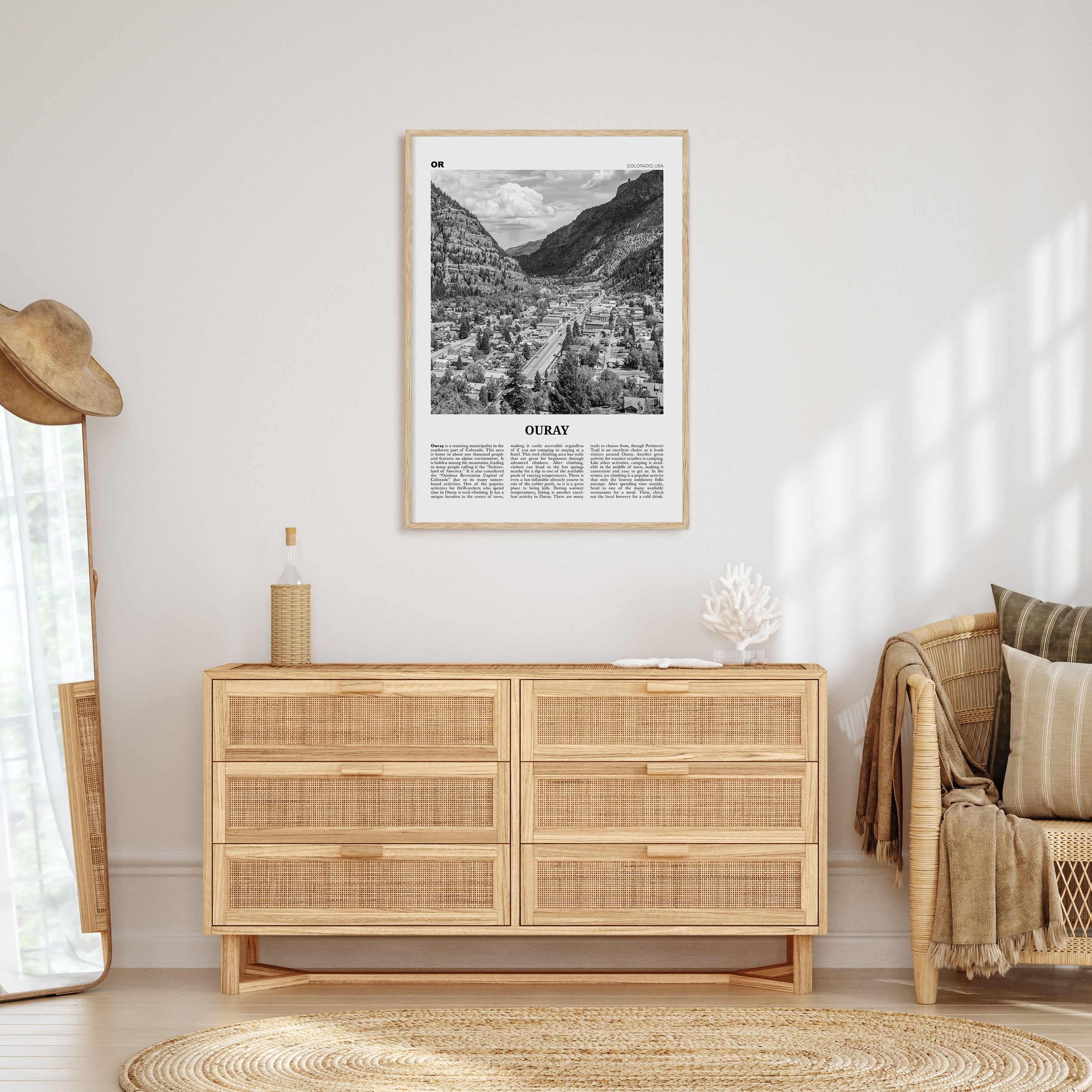 Ouray Travel B&W Poster