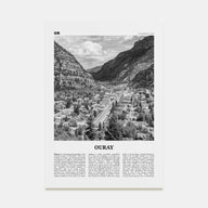 Ouray Travel B&W Poster