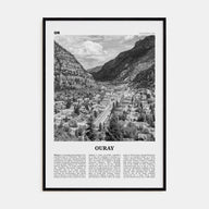 Ouray Travel B&W Poster